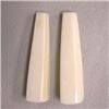 Image 1 : 22 CTS PAIR OF VINTAGE IVORY BRIOLETTE 39x6 MM - HALF DRILLED