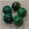 Image 1 : 18 MM LOT OF ROUND CHRISOCOLLA BEADS