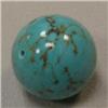 Image 1 : 22 MM ROUND STABILIZED TURQUOISE BEAD