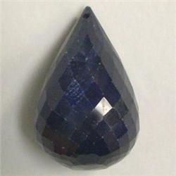 90 CTS ENHANCED FACETED SAPPHIRE BRIOLETTE 31-19 MM