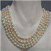 Image 1 : 7x5 MM FRESH WATER PEARL INFINITY STRAND 64 INCHES