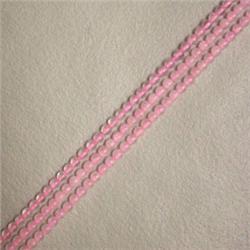 THREE STRANDS OF 2 MM ROSE QUARTZ