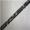 Image 1 : THREE STRANDS OF 2 MM STRIPPED BLACK AGATE