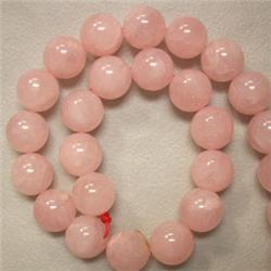 12 MM ROSE QUARTZ STRAND - 16 INCHES