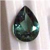 Image 1 : 0.79 CTS PEAR SHAPED GREEN TOURMALINE 7x5 MM