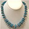 Image 1 : 390 CTS STABILIZED TURQUOISE NECKLACE - 16 INCHES