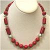 Image 1 : 350 CTS BAMBOO CORAL NECKLACE - 19 INCHES