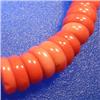 Image 1 : 11x3 MM BAMBOO CORAL RONDELLES STRAND - 16 INCHES