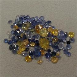 8 CTS LOT OF ROUND MULTICOLOR SAPPHIRE