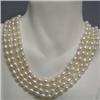 Image 1 : 8x6 MM FRESH WATER PEARL INFINITY STRAND 64 INCHES