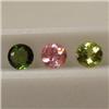 Image 1 : 2.40 CTS LOT OF GREEN AND PINK ROUND TOURMALINE 5.5 MM