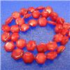 Image 1 : 13 MM HEXAGONAL BEAD BAMBOO CORAL STRAND - 16 INCHES