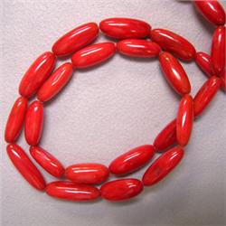 12x5 MM BAMBOO CORAL STRAND - 16 INCHES