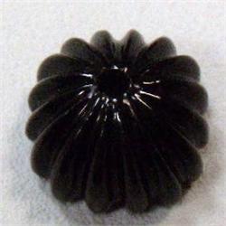 41.30 CTS CARVED ONYX BEAD - 24 MM - FULL DRILLED AT CENTER