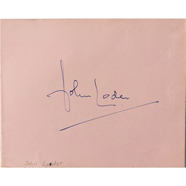 John Loder Signature Cut
