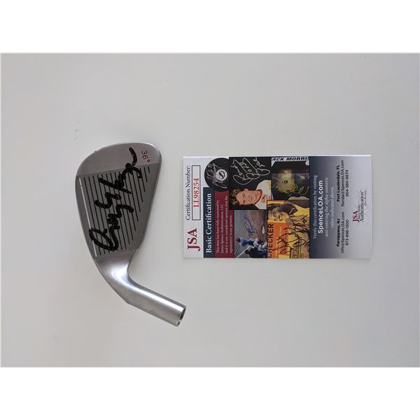 Caddyshack Cindy Morgan signed iron golf head-JSA