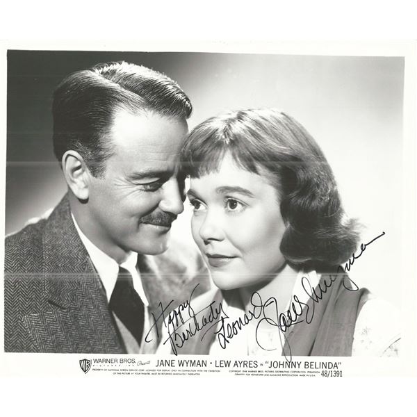 Johnny Belinda Jane Wyman Signed Movie Photo