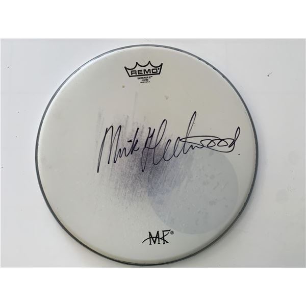Fleetwood Mac founder Mick Fleetwood signed drum head