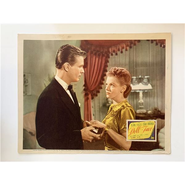 Doll Face  original 1945 vintage lobby card