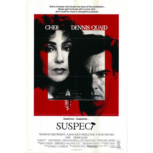 Suspect original 1987 vintage one sheet movie poster