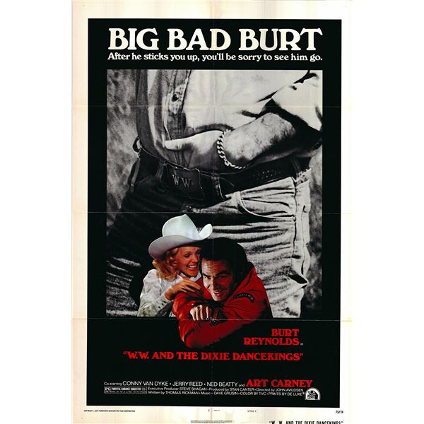 W.W. and the Dixie Dancekings original 1975 vintage movie poster