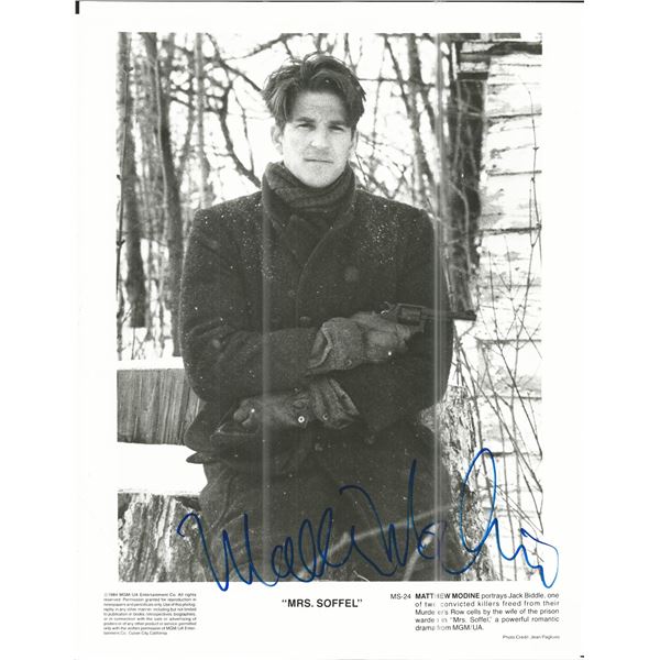 Mrs. Soffel Matthew Modine Signed Movie Photo