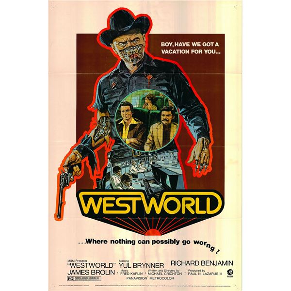 Westworld original 1973 vintage movie poster