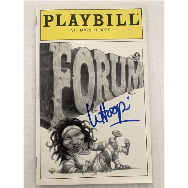 Forum Whoopi Goldberg signed Playbill.