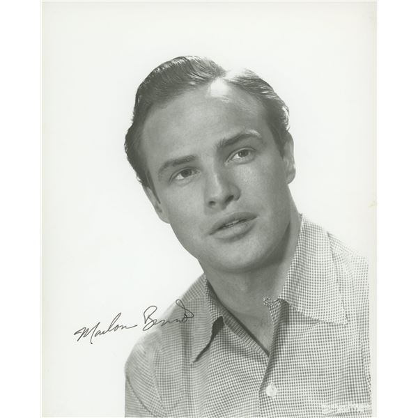 Marlon Brando signed photo
