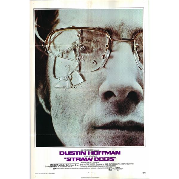 Straw Dogs original 1972 vintage one sheet poster