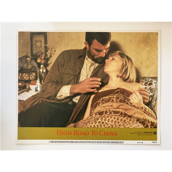 High Road to China original 1983 vintage lobby card