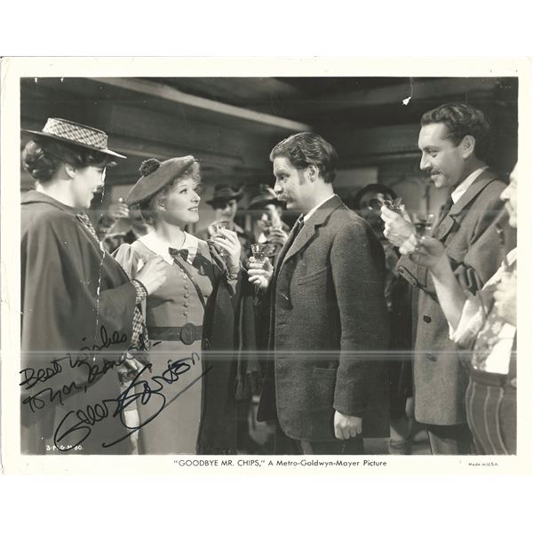 Goodbye, Mr. Chips Greer Garson Signed Movie Photo