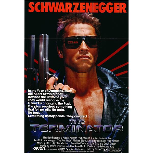 The Terminator original 1984 vintage one sheet movie poster
