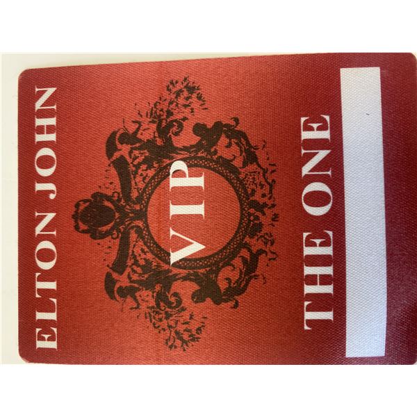 Elton John concert backstage pass
