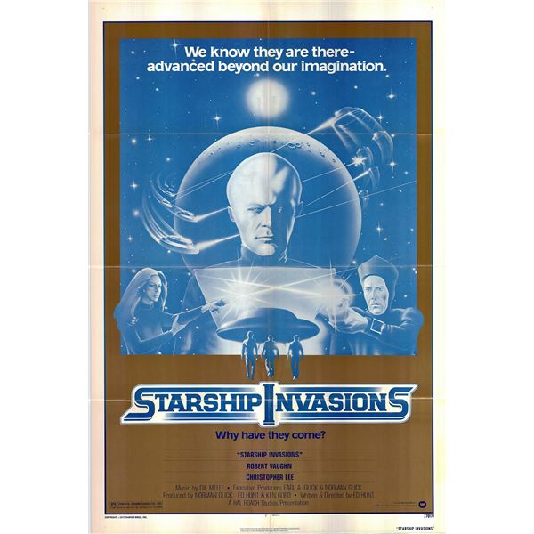 Starship Invasions original 1977 vintage one sheet poster