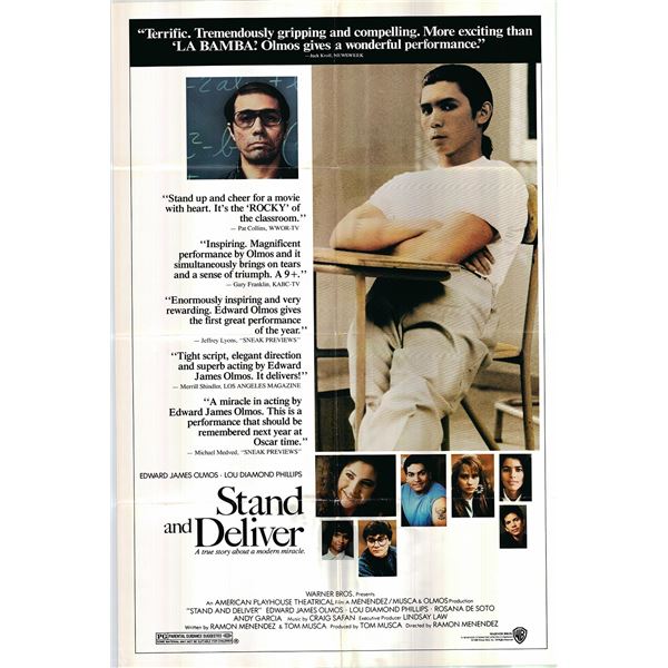 Stand and Deliver original 1988 vintage one sheet poster