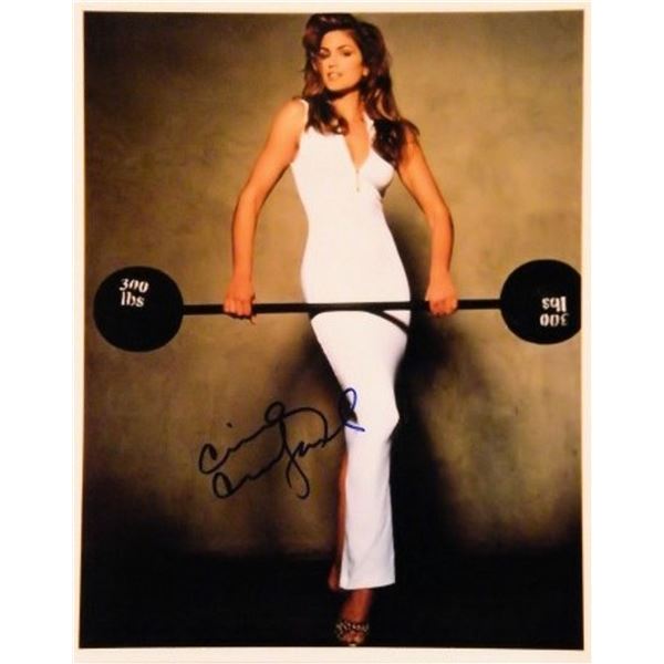 Cindy Crawford signed promo photo
