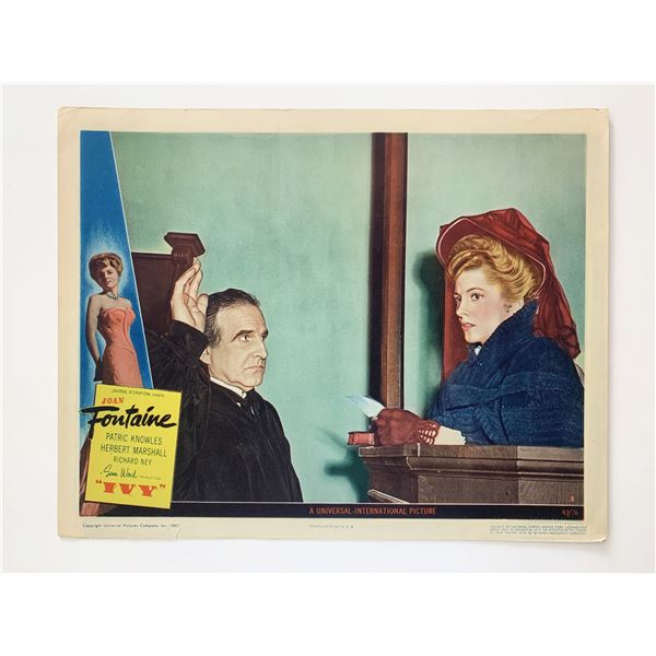 Ivy original 1947 vintage lobby card