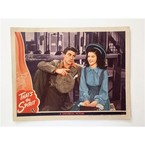 That's the Spirit original 1945 vintage lobby card