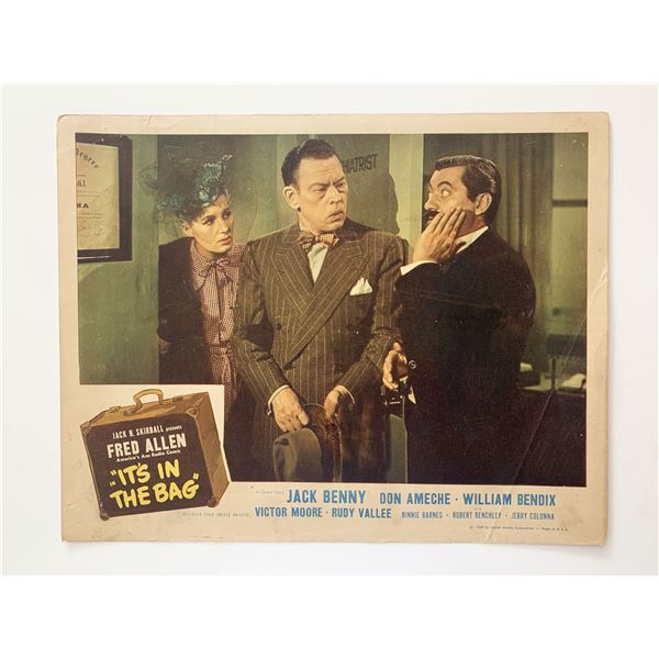It's in the Bag! original 1945 vintage lobby card