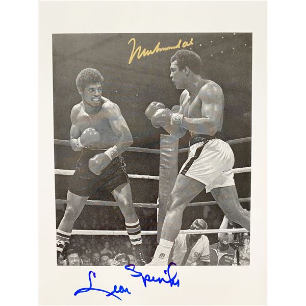 Muhammad Ali and Leon Spinks Signed Photo