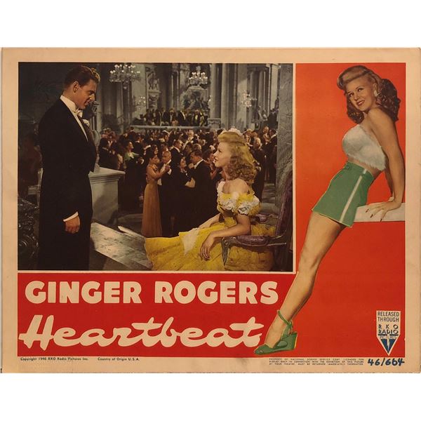 Heartbeat original 1946 vintage lobby card