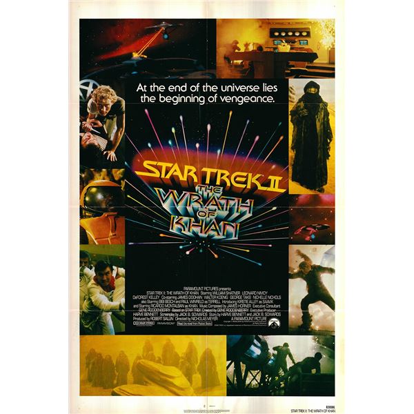 Star Trek II: The Wrath of Khan original 1982 vintage one sheet poster