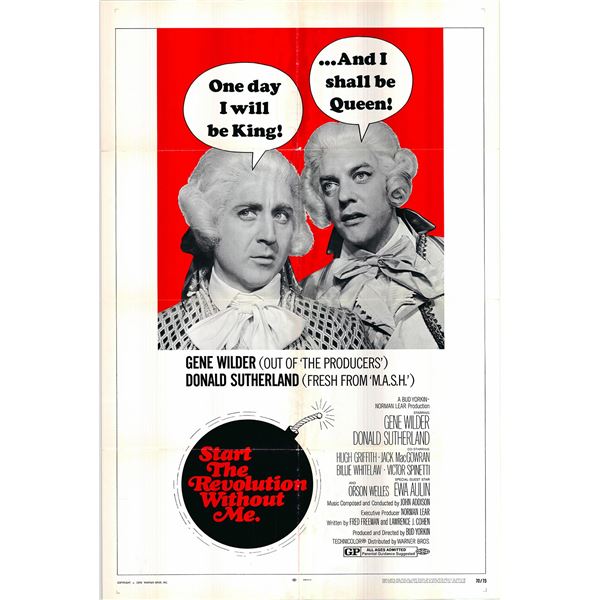 Start the Revolution Without Me original 1970 vintage one sheet poster