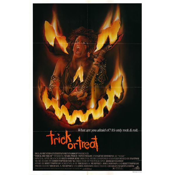 Trick or Treat original 1986 vintage movie poster