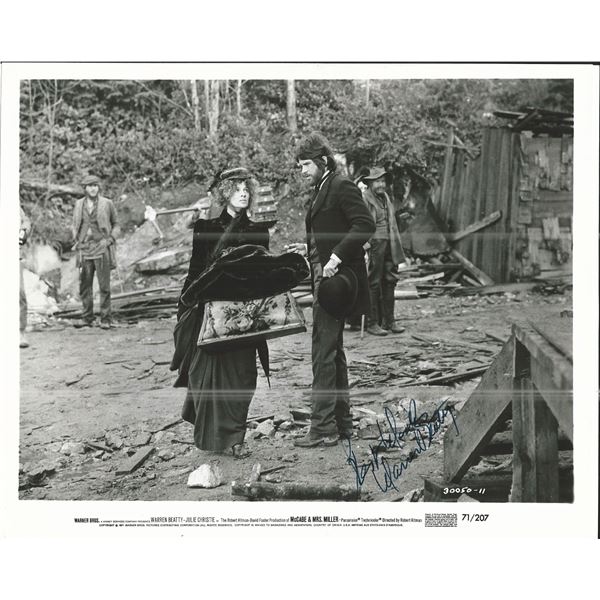 McCabe & Mrs. Miller Warren Beatty Signed Movie Photo