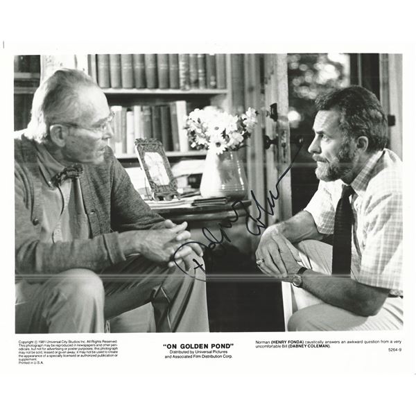 On Golden Pond Dabney Coleman Signed Photo