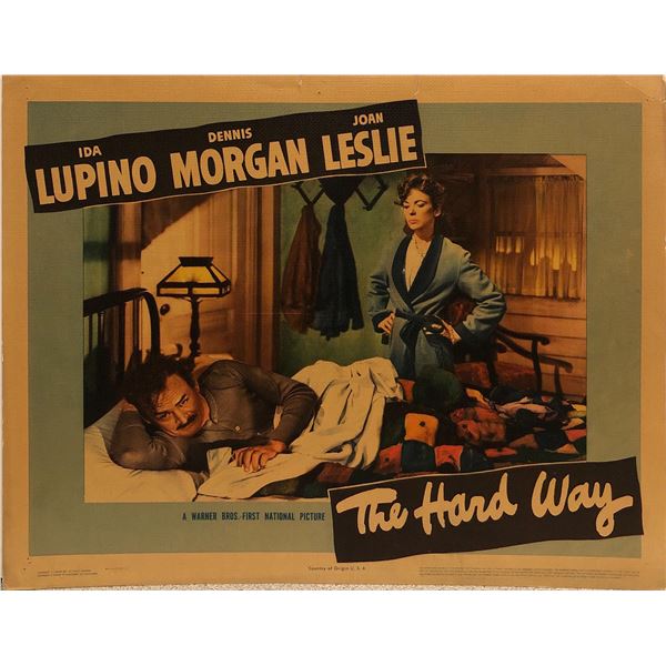The Hard Way original 1942 vintage lobby card
