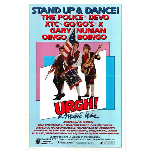 Urgh! A Music War original 1981 vintage movie poster