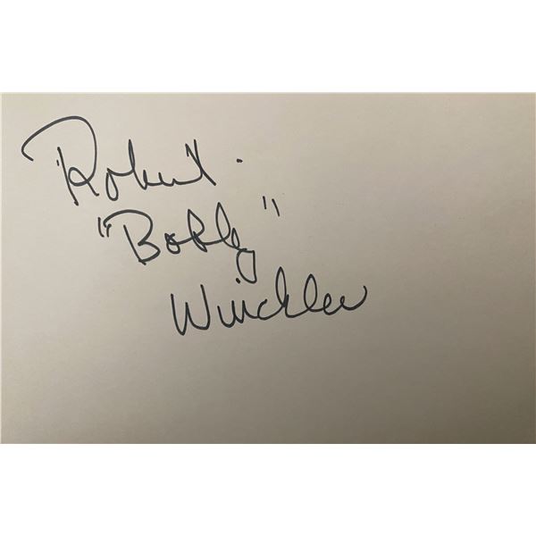 Robert "Bobby"  Winkler Signature
